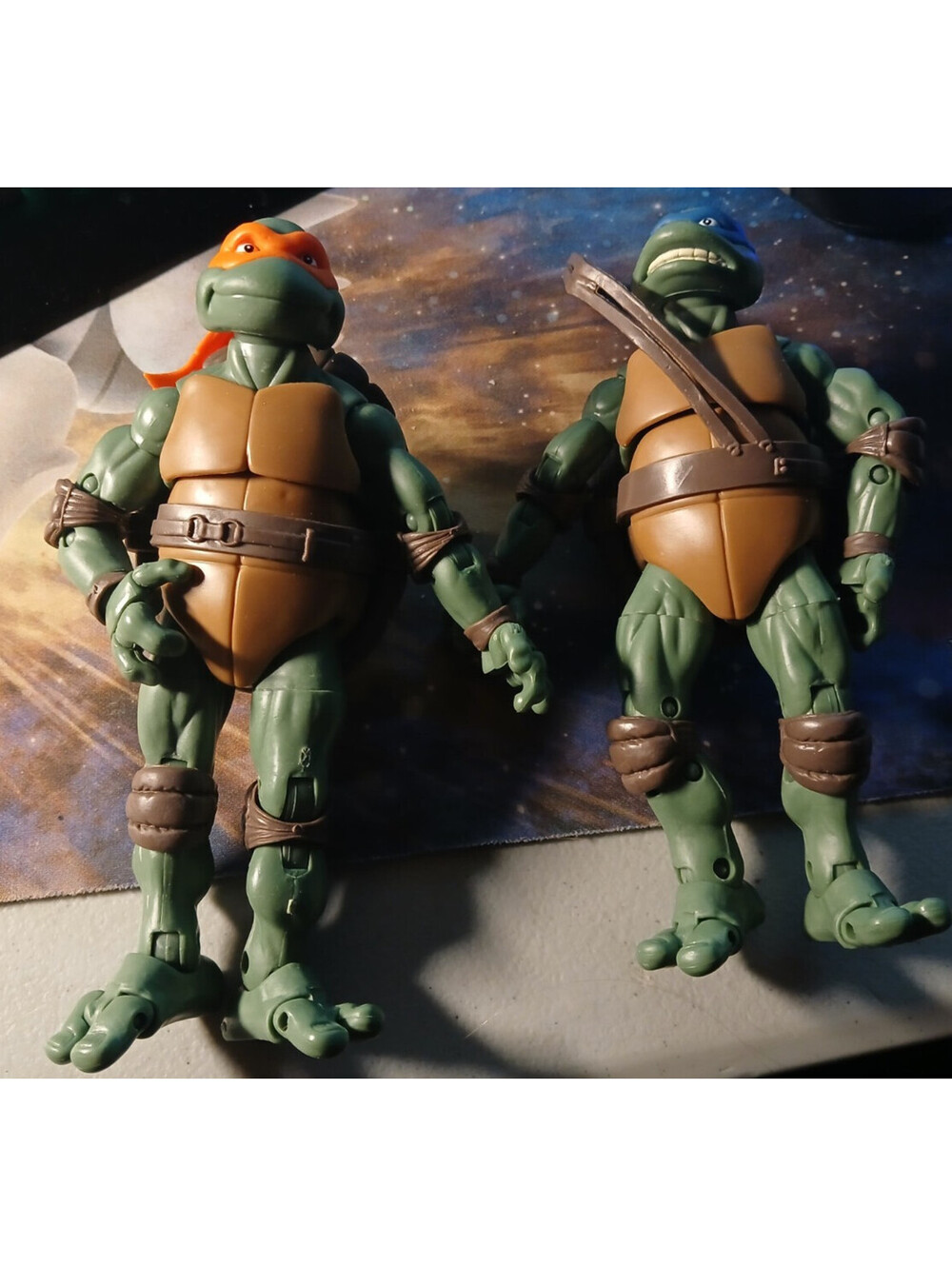 TMNT Classic Collection Michelangelo & Leonardo (loose)